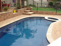Shaped Pool Copping - click for larger image